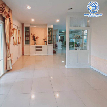 *****บ้านมือสองย่านนนทบุรี ม.เพอร์เฟคมาสเตอร์พีช รัตนาธิเบศร์ หลังมุม! เนื้อที่กว้างขวางแบบจัดเต็ม 106.7 ตร.ว. ฟังก์ชันจัดหนักถึง 5 ห้องนอน 5 ห้องน้ำ จอดรถได้ 2 คัน  บนทำเลติดถนนรัตนาธิเบศร์ ใกล้รถไฟฟ้าสายสีม่วง "สถานีไทรม้า" และทางด่วน "งามวงศ์วาน"